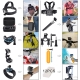 LEKNES Common Outdoor Sports Bundle for SJ4000/SJ5000/SJ6000 and GoPro Hero 5/ 5 Session/4/3+/3/2/1 Cameras DBPOWER AKASO Xiaomi Yi APEMAN WiMiUS