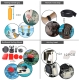 LEKNES Common Outdoor Sports Bundle for SJ4000/SJ5000/SJ6000 and GoPro Hero 5/ 5 Session/4/3+/3/2/1 Cameras DBPOWER AKASO Xiaomi Yi APEMAN WiMiUS